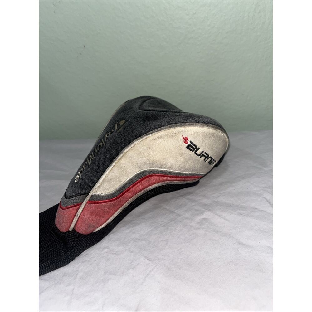 TaylorMade Burner White/Red Fairway Wood Hybrid Rescue Golf Club Head Cover